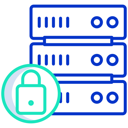Database lock technology protection icon