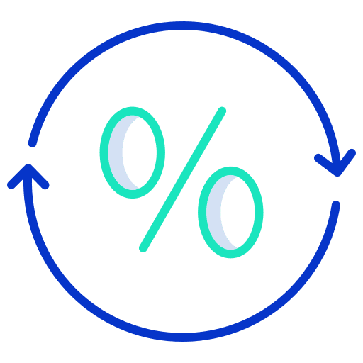 Dividends dividends business and finance percentage icon