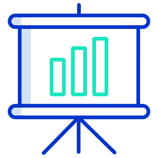 Financial financial statistics market icon