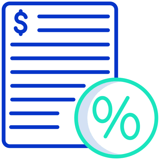 Statistics percentage statistics business and finance icon