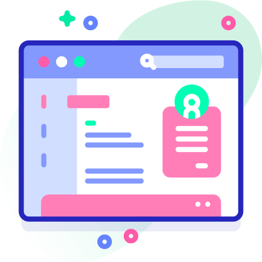 User interface browser section business and finance icon User interface browser section business and finance icon