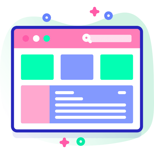 User interface business and finance layout browser icon User interface business and finance layout browser icon