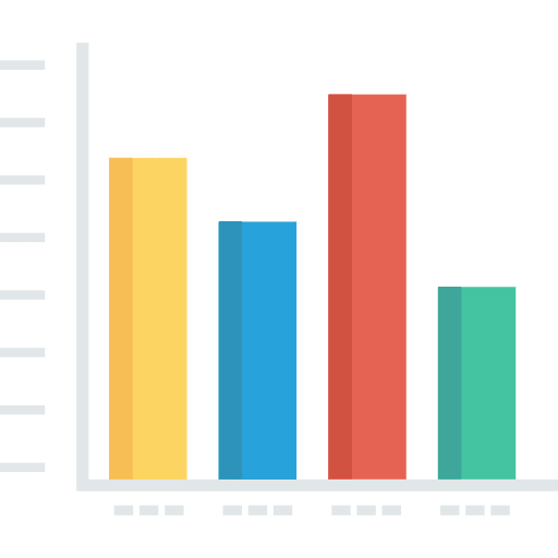 Bar chart business bar statistics icon