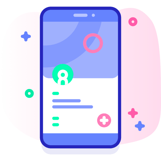 User interface section smartphone design icon User interface section smartphone design icon