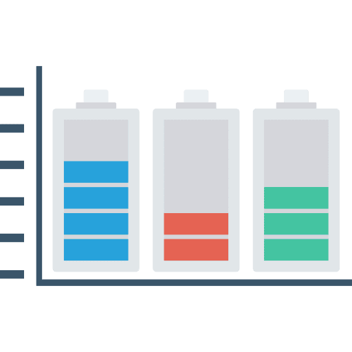 Graph business and finance bar chart business icon