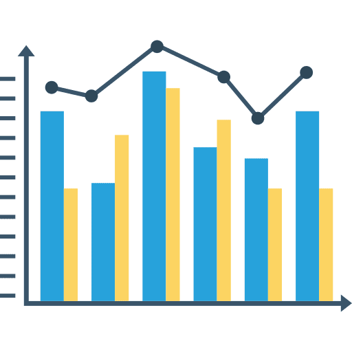 Graph finance growth seo report icon
