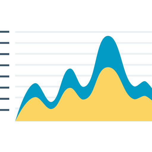 Line graph line graph chart growth icon