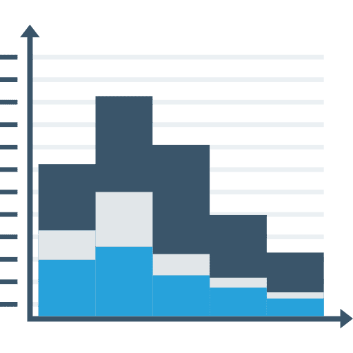 Bar chart bar stats chart icon