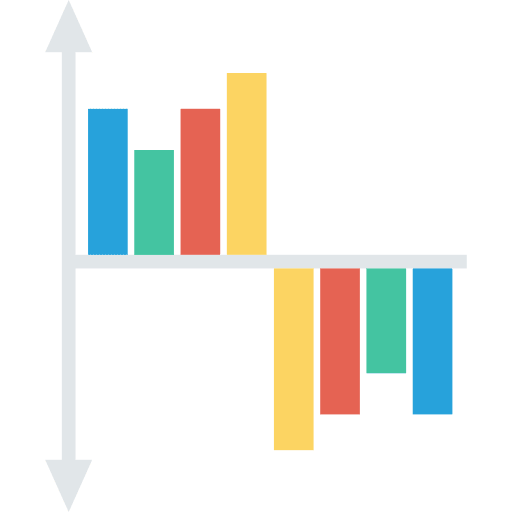 Chart bars statistics chart icon