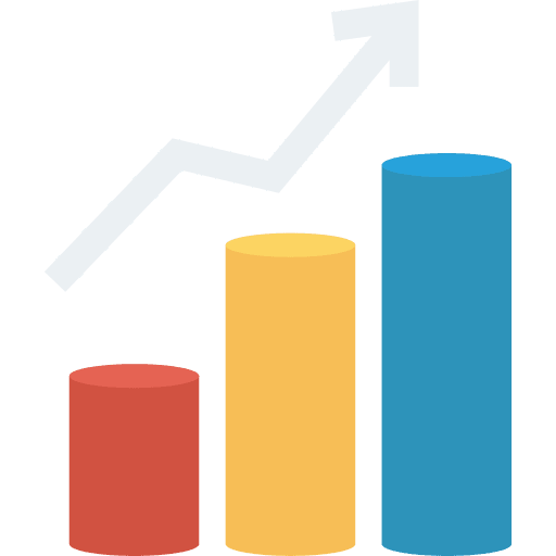 Growth growth diagram up arrow icon