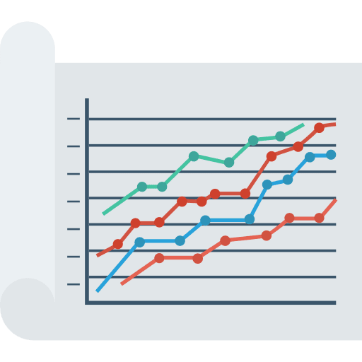 Increasing graph chart increase business icon
