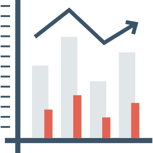Bar chart bar chart business and finance stats icon