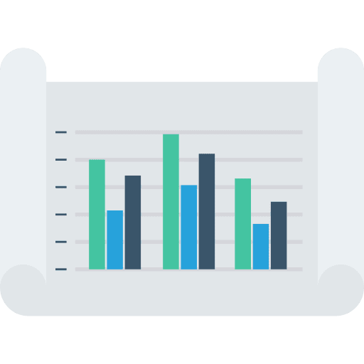 Bar chart business chart stats icon