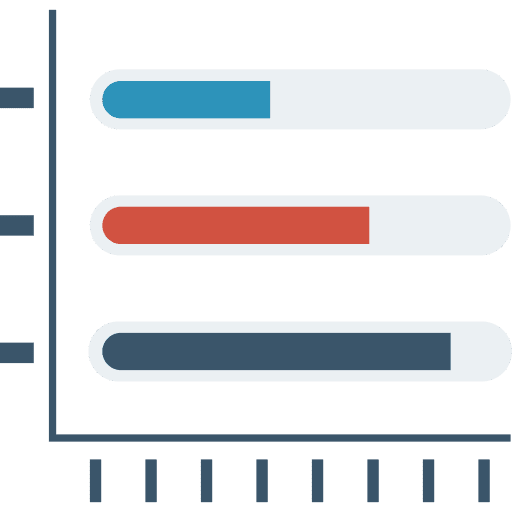 Bar lines graph bar graph bar lines icon