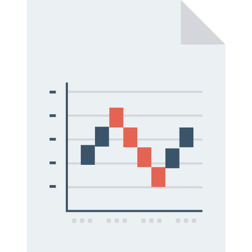 Increasing graph increasing graph statistics chart icon
