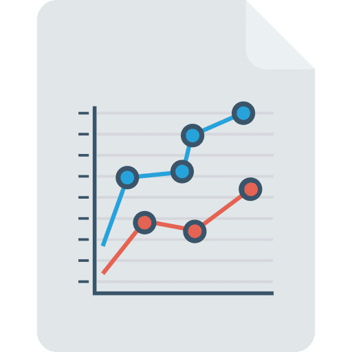 Line chart line graphic file line icon