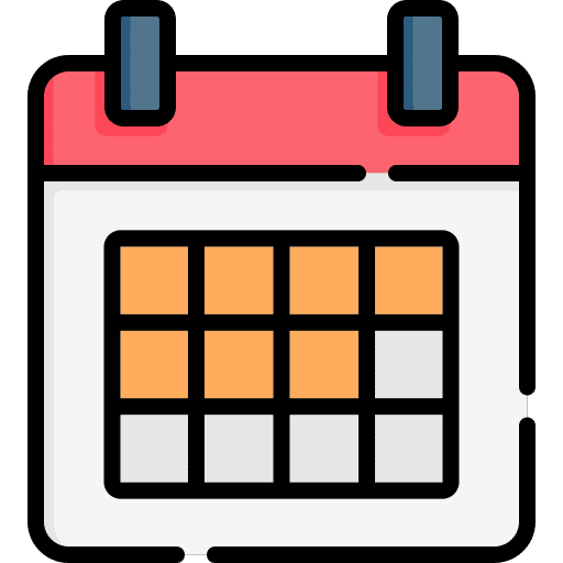 Calendar calendar time and date schedule icon