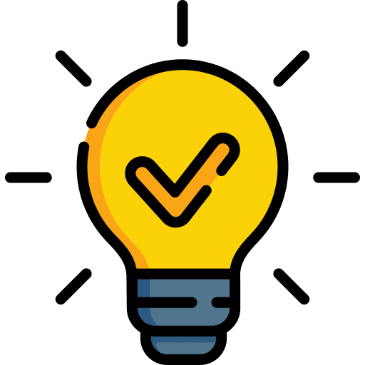 Lightbulb idea marketing illumination icon