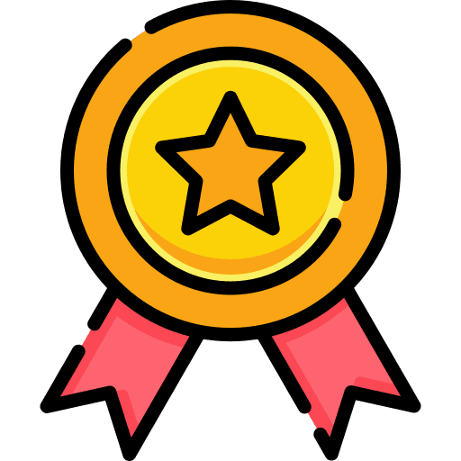 Medal reward sports and competition award icon