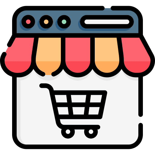 Online shop web page ecommerce choose icon