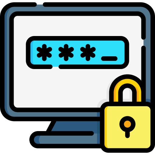 Password secure data lock security icon Password secure data lock security icon