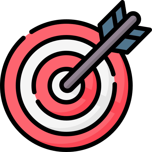 Target objective impact archery icon