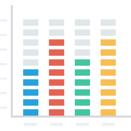 Workflow business and finance bar chart business icon