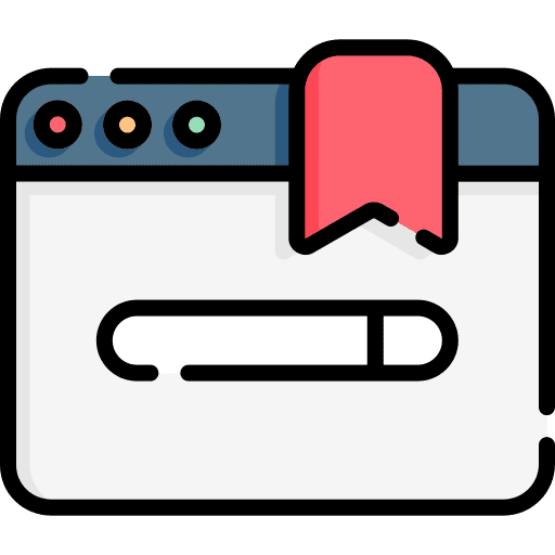 Bookmark social media marketing website icon Bookmark social media marketing website icon