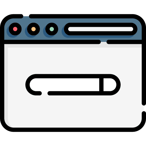 Browser business business and finance manager icon Browser business business and finance manager icon