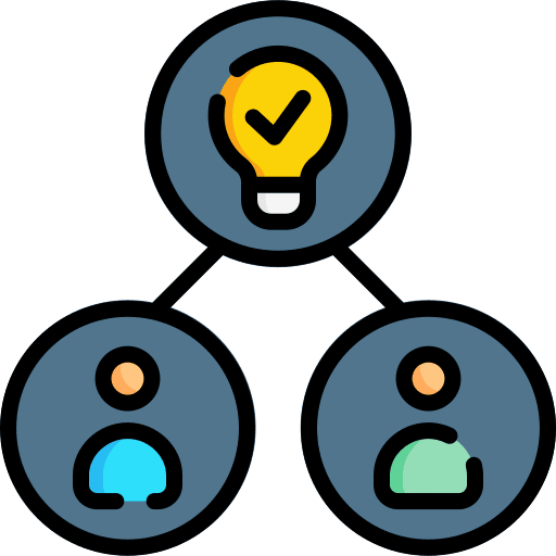 Collaborative partnership group idea icon Collaborative partnership group idea icon