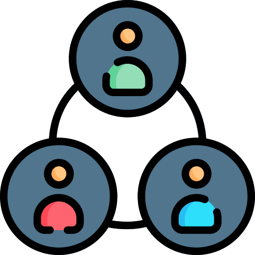 Cooperation marketing group people icon Cooperation marketing group people icon