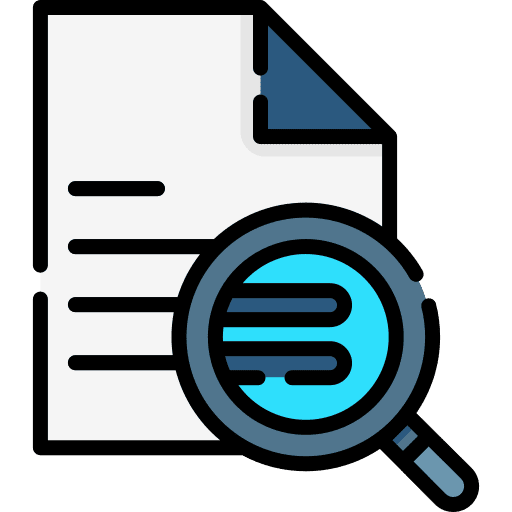 Document summary details files and folders icon Document summary details files and folders icon