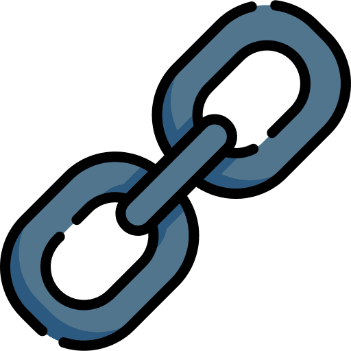 Link connection multimedia link icon Link connection multimedia link icon