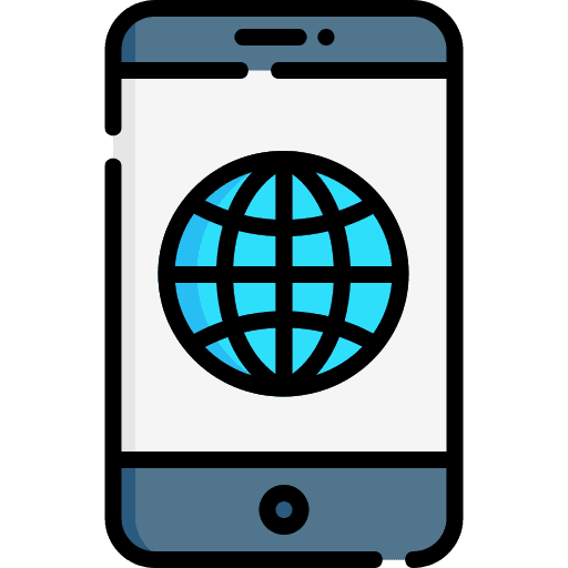 Smartphone internet wireless internet mobile phone icon Smartphone internet wireless internet mobile phone icon