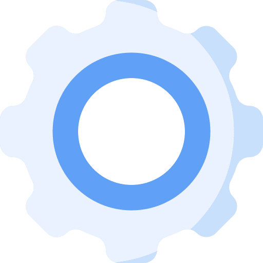 Setting cogwheel gear configuration icon