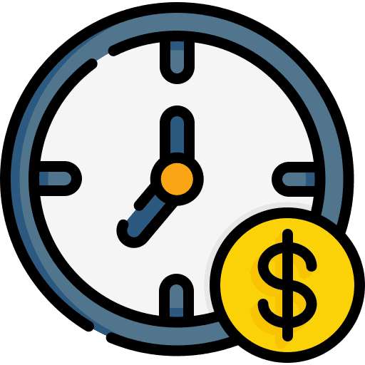 Time is money investment money currency icon Time is money investment money currency icon