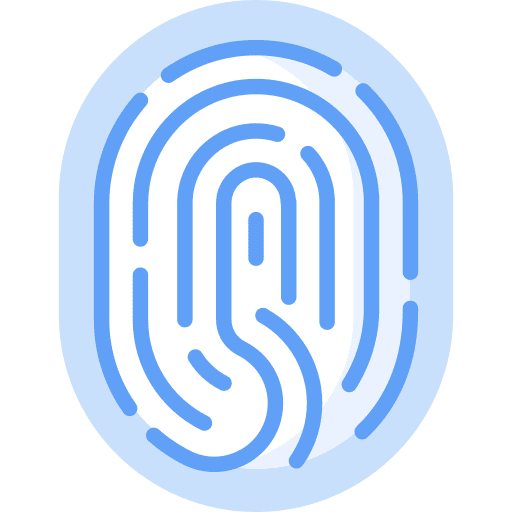 Fingerprint biometric recognition fingerprint touch id icon Fingerprint biometric recognition fingerprint touch id icon