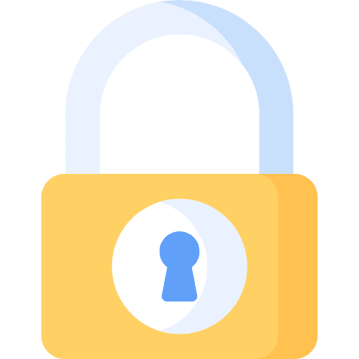 Padlock privacy protected security icon Padlock privacy protected security icon