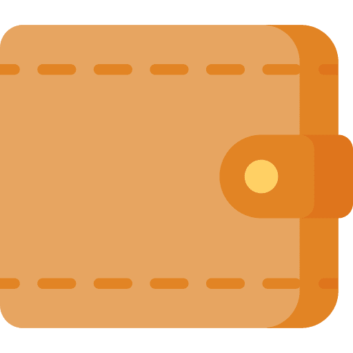 Wallet holder billfold money icon Wallet holder billfold money icon