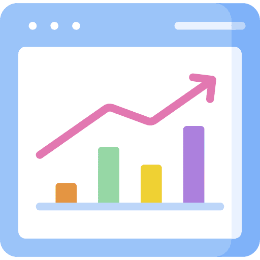 Chart report web statistic icon Chart report web statistic icon