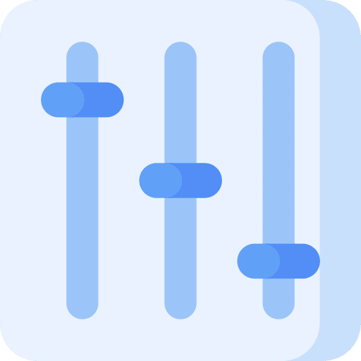 Control controller equalizer regulator icon Control controller equalizer regulator icon