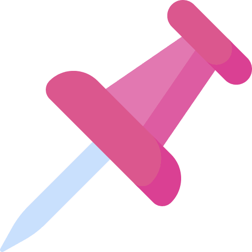 Push pin education attach school material icon Push pin education attach school material icon