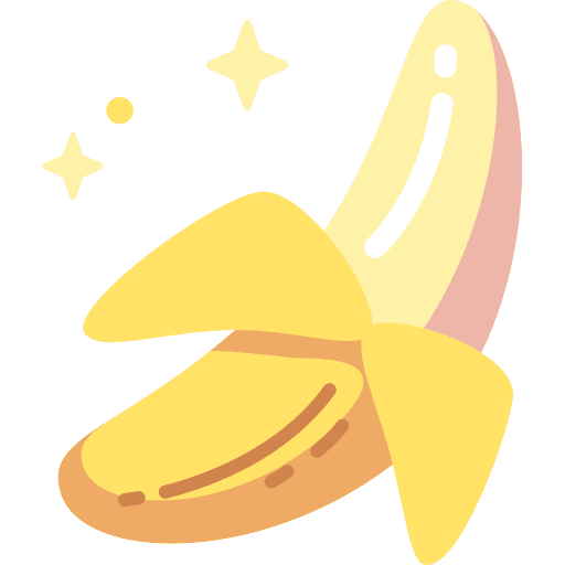 Banana diet vegan banana icon