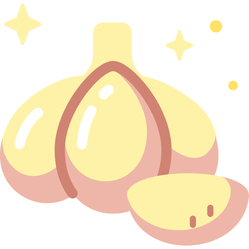 Garlic fruits food and restaurant garlic icon