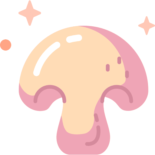 Mushroom food and restaurant nature organic icon