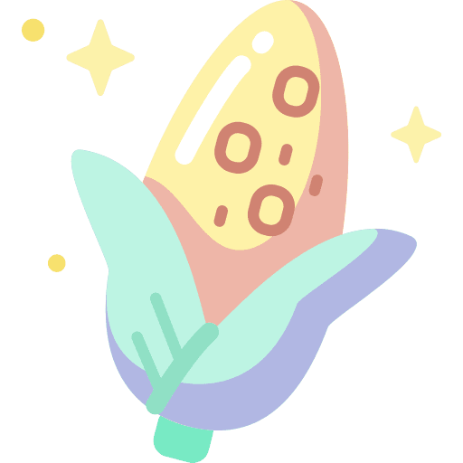 Corn vegan healthy food cereal icon