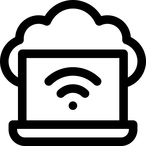 Internet wireless connection cloud computing computer icon