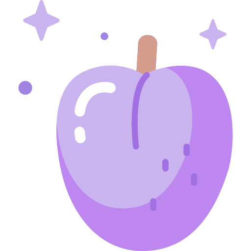 Plum fruit food fruits icon