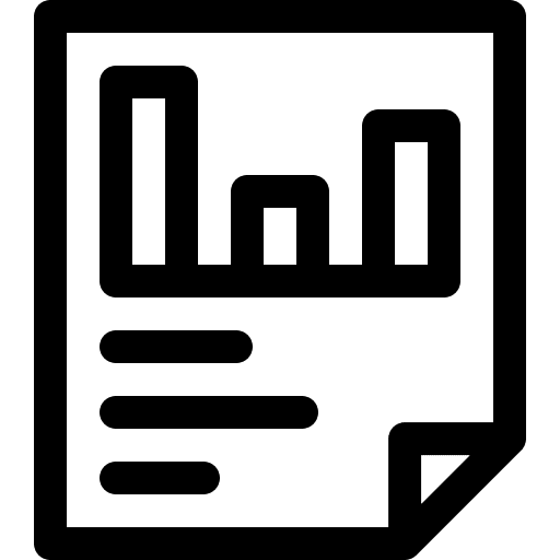 Analytics report business and finance data analysis icon Analytics report business and finance data analysis icon