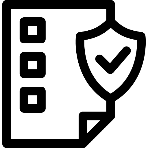 Contract paper contract document icon